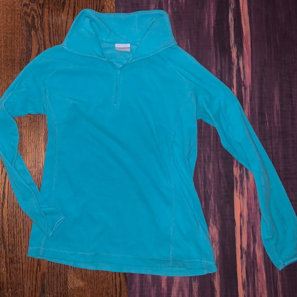 Columbia Blue Three Quarter Zip